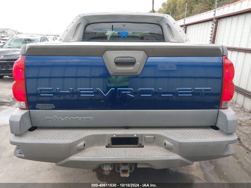 2002 Chevrolet Avalanche 1500 VIN: 3GNEK13T72G174634 Lot: 40611530