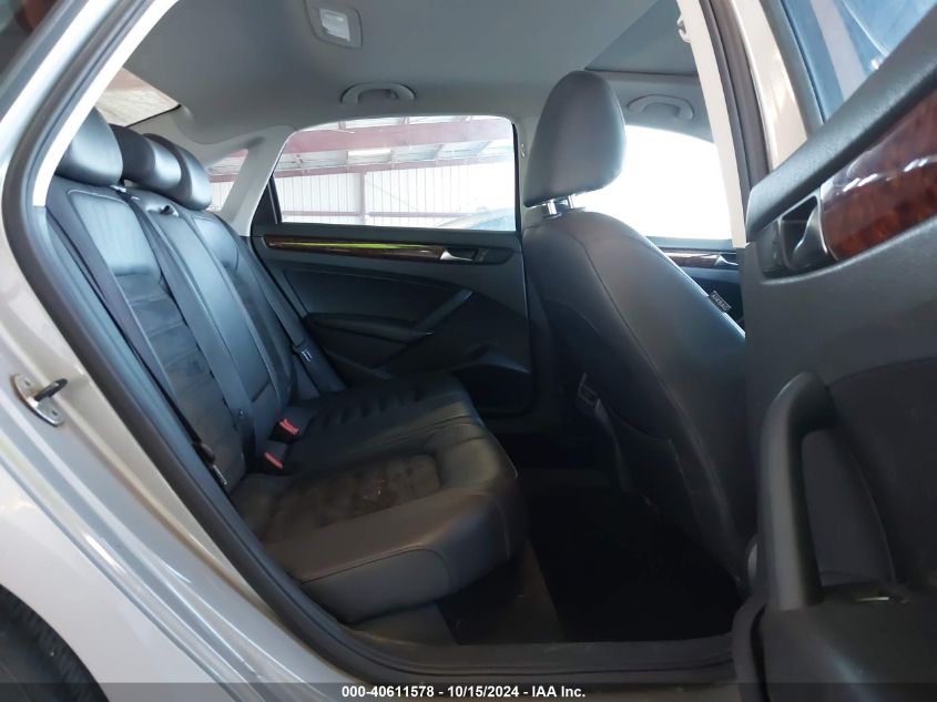 2013 Volkswagen Passat 2.0L Tdi Sel Premium VIN: 1VWCN7A33DC050229 Lot: 40611578