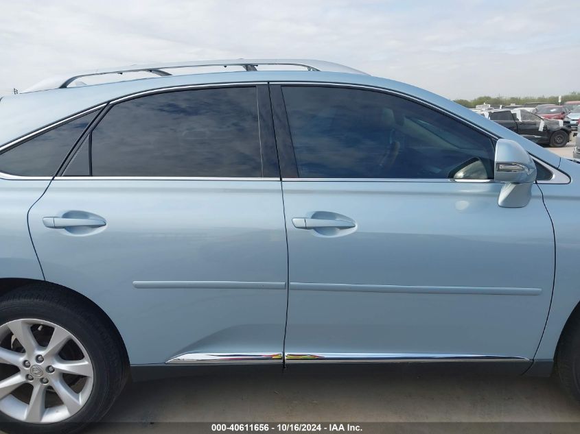 2010 Lexus Rx 350 VIN: 2T2ZK1BA7AC031228 Lot: 40611656