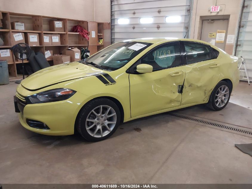 2013 Dodge Dart Rallye VIN: 1C3CDFBH1DD135868 Lot: 40611689