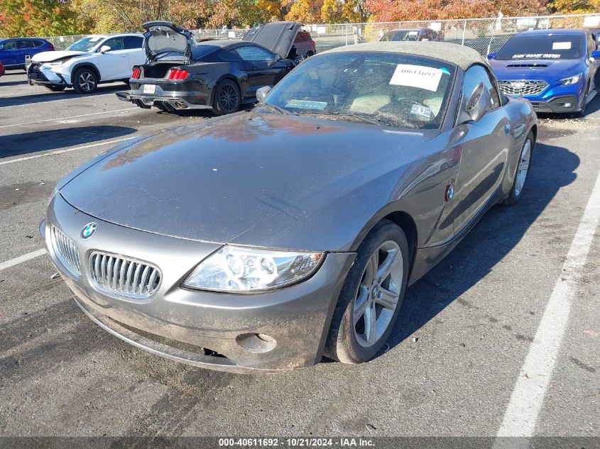 2004 BMW Z4 2.5I VIN: 4USBT33554LS53452 Lot: 40611692