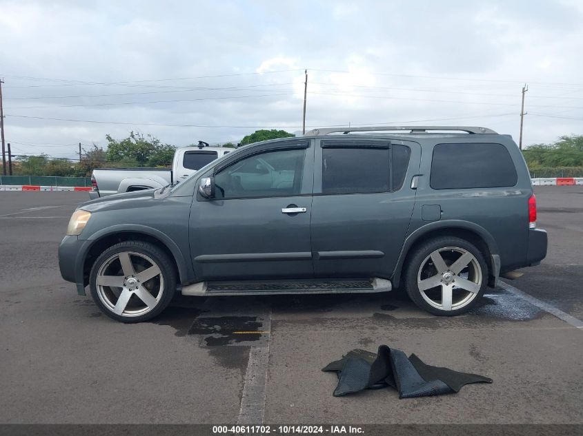 2008 Nissan Armada Se VIN: 5N1AA08D88N627502 Lot: 40611702