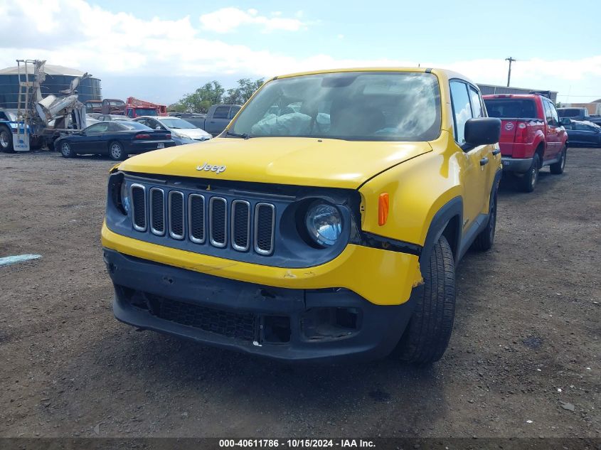 2015 Jeep Renegade Sport VIN: ZACCJAAT7FPC10929 Lot: 40611786