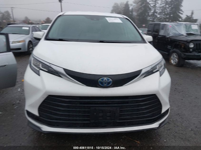 2021 Toyota Sienna Le VIN: 5TDKRKEC4MS016654 Lot: 40611815