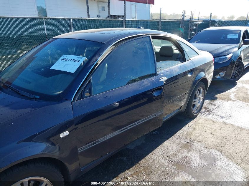 2004 Audi A6 2.7T S-Line VIN: WAUCD64B34N059503 Lot: 40611968