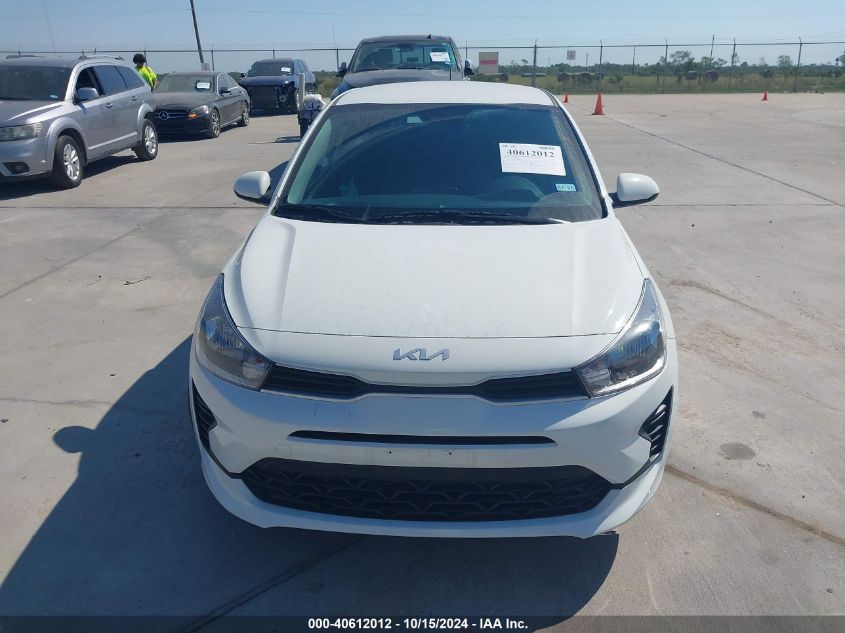 2023 Kia Rio Lx VIN: 3KPA24ADXPE626812 Lot: 40612012