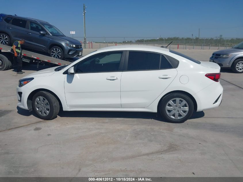 2023 Kia Rio Lx VIN: 3KPA24ADXPE626812 Lot: 40612012