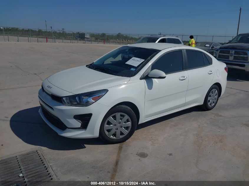 2023 Kia Rio Lx VIN: 3KPA24ADXPE626812 Lot: 40612012