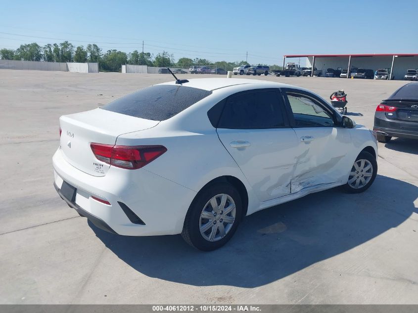 2023 Kia Rio Lx VIN: 3KPA24ADXPE626812 Lot: 40612012