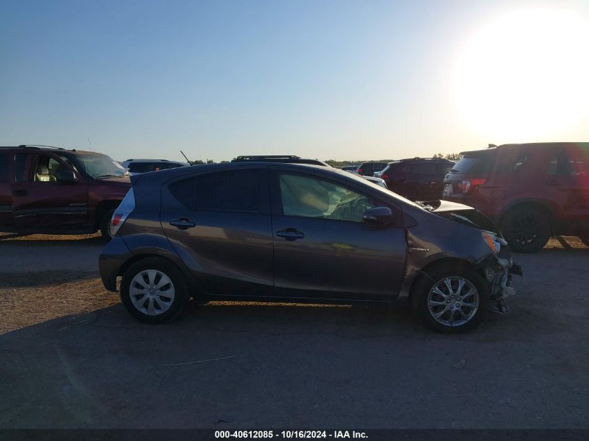 2013 Toyota Prius C Two VIN: JTDKDTB32D1552914 Lot: 40612085