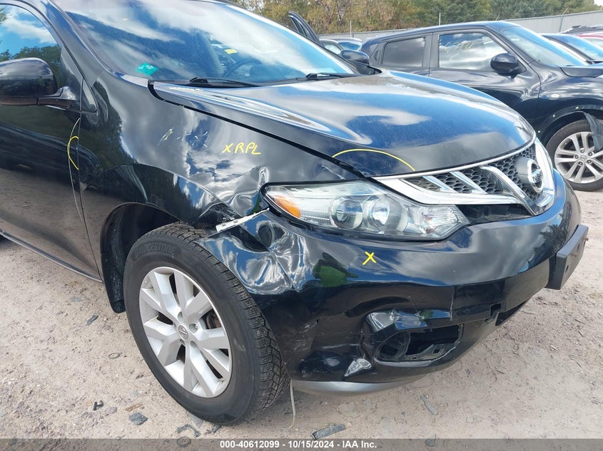 2012 Nissan Murano Sl VIN: JN8AZ1MW3CW216591 Lot: 40612099
