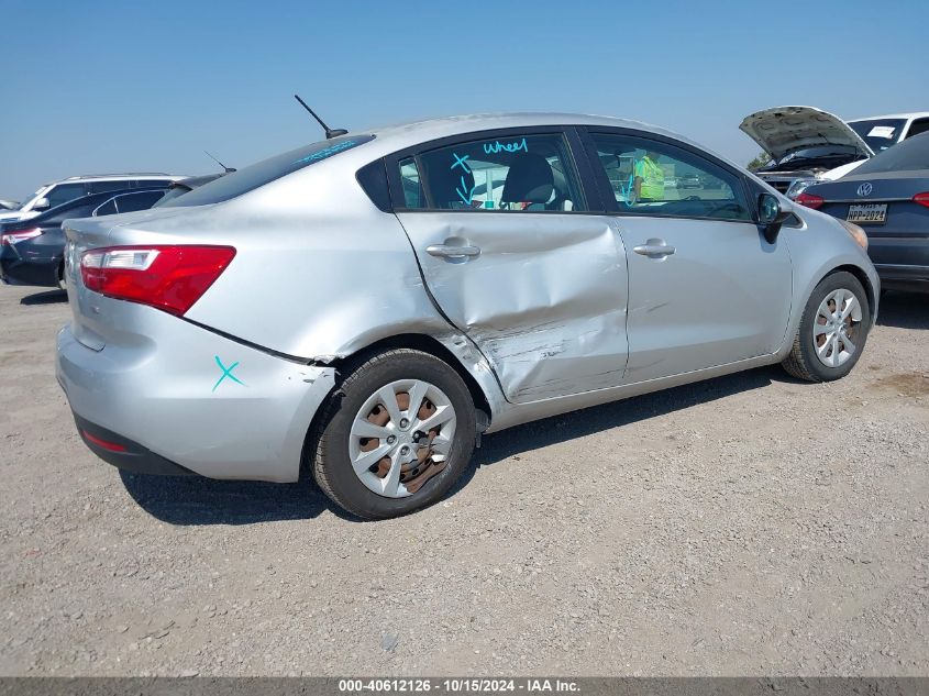 2015 Kia Rio Lx VIN: KNADM4A30F6454693 Lot: 40612126