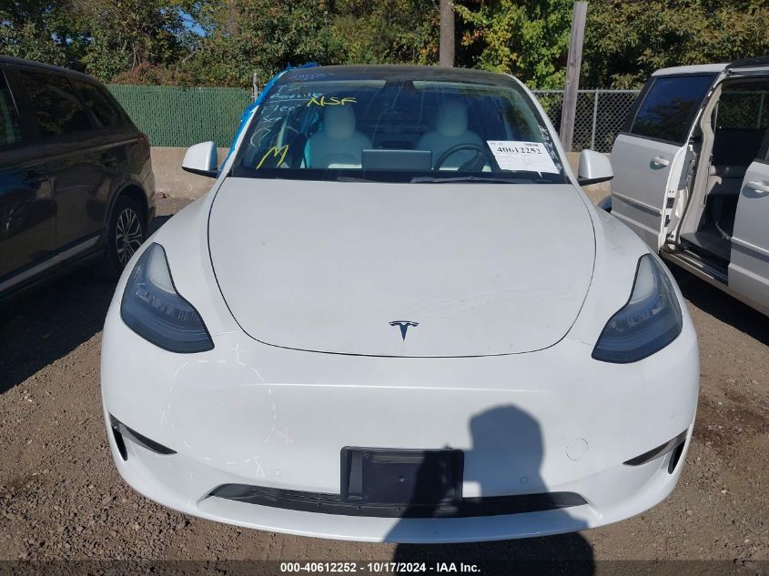 2021 Tesla Model Y Long Range Dual Motor All-Wheel Drive VIN: 5YJYGDEE6MF118121 Lot: 40612252