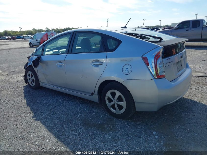 2013 Toyota Prius Three VIN: JTDKN3DU0D5652957 Lot: 40612312