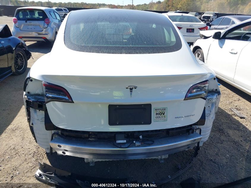 2020 Tesla Model 3 Long Range Dual Motor All-Wheel Drive VIN: 5YJ3E1EB2LF618201 Lot: 40612324