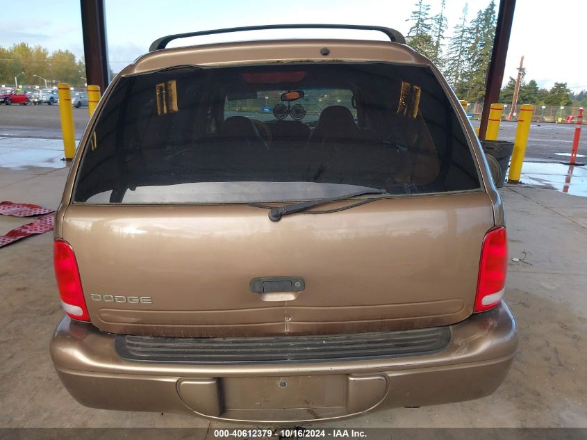 2000 Dodge Durango VIN: 1B4HR28ZXYF229346 Lot: 40612379