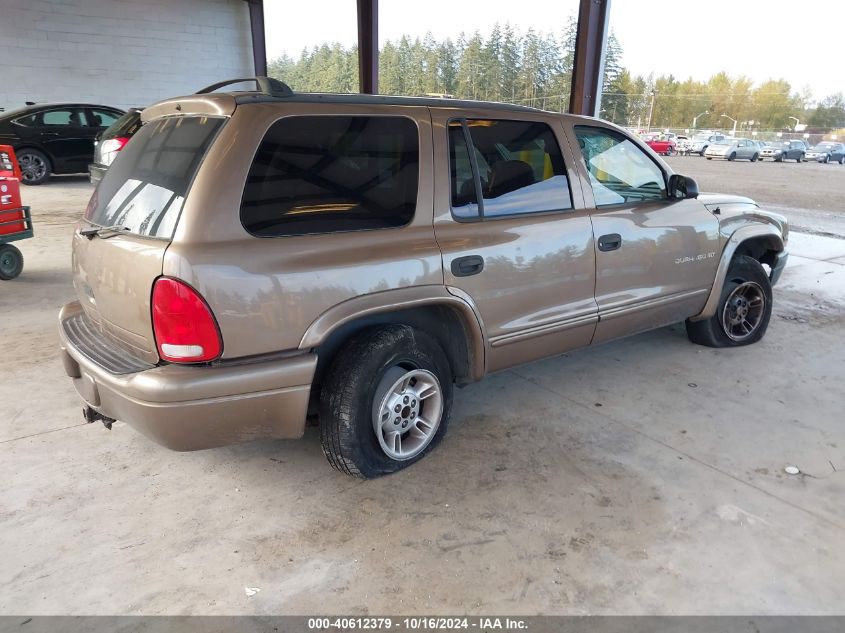 2000 Dodge Durango VIN: 1B4HR28ZXYF229346 Lot: 40612379