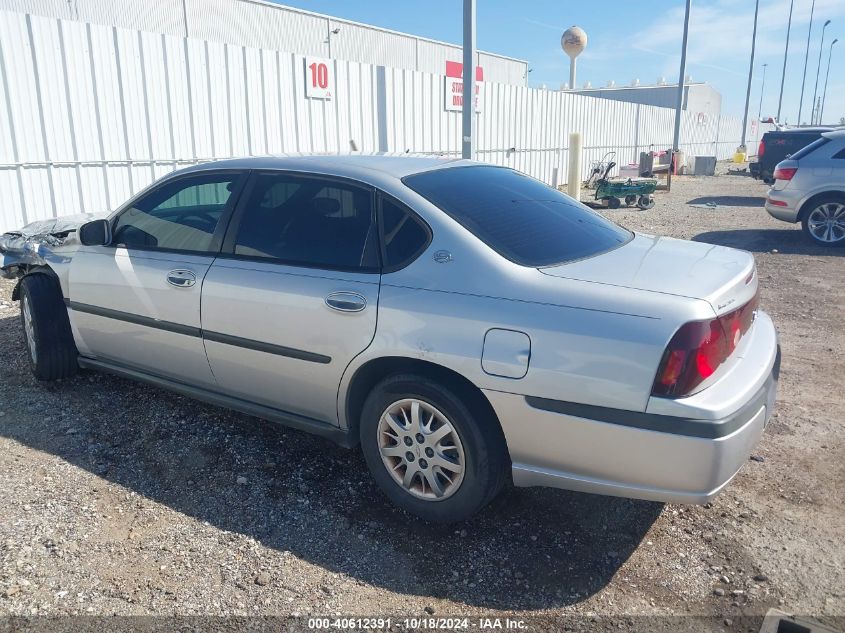 2002 Chevrolet Impala VIN: 2G1WF52E029360272 Lot: 40612391