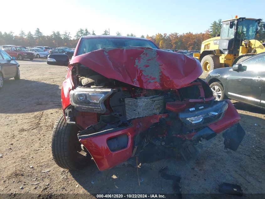 2021 Ford Ranger Lariat VIN: 1FTER1FH9MLD44459 Lot: 40612520