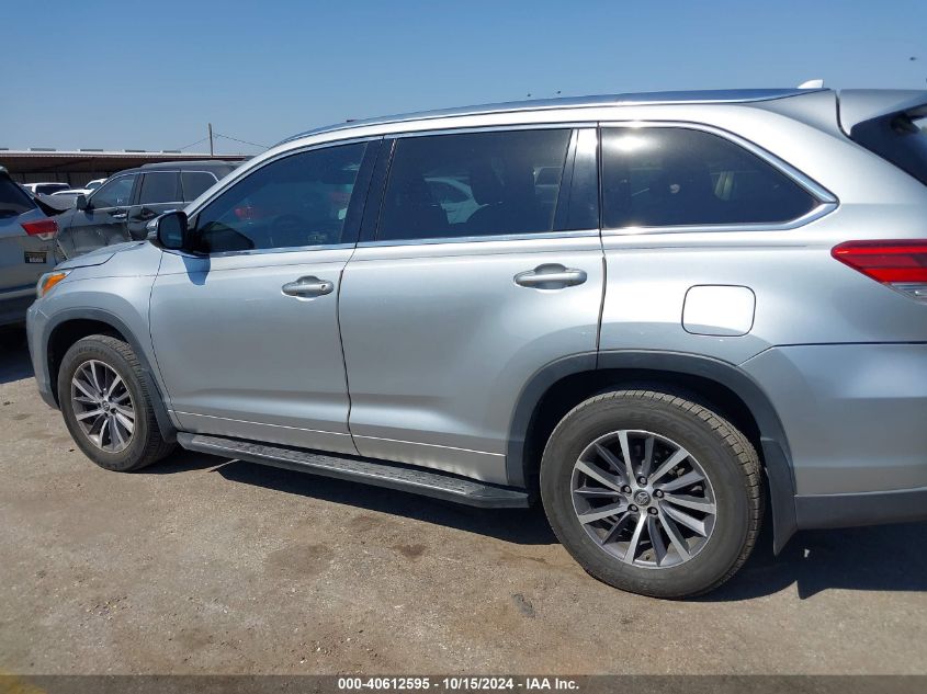 2018 Toyota Highlander Xle VIN: 5TDKZRFHXJS536940 Lot: 40612595