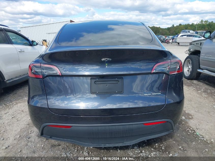 2024 Tesla Model Y Long Range Dual Motor All-Wheel Drive VIN: 7SAYGDEE1RA252350 Lot: 40612655