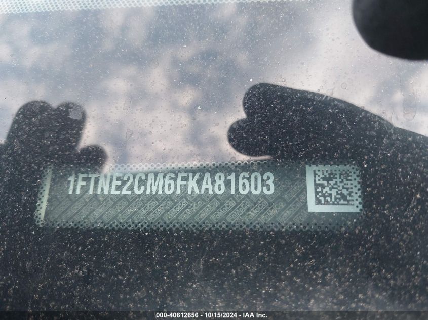 2015 Ford Transit-150 VIN: 1FTNE2CM6FKA81603 Lot: 40612656