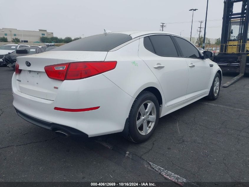 2015 Kia Optima Lx VIN: KNAGM4A7XF5558307 Lot: 40612669