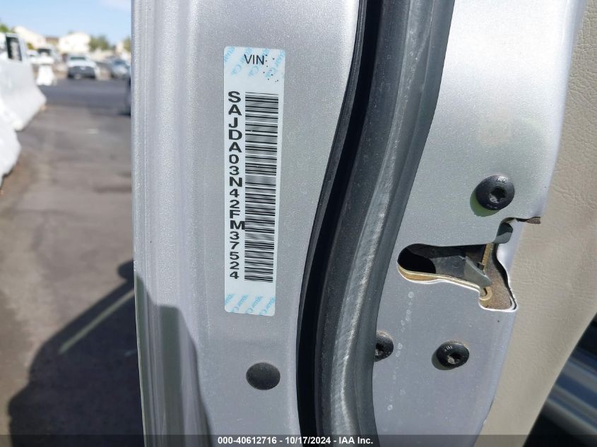 2002 Jaguar S-Type 3.0L V6 VIN: SAJDA03N42FM37524 Lot: 40612716