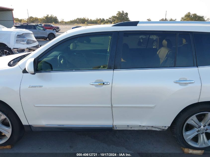 2013 TOYOTA HIGHLANDER LIMITED V6 - 5TDYK3EH4DS104622