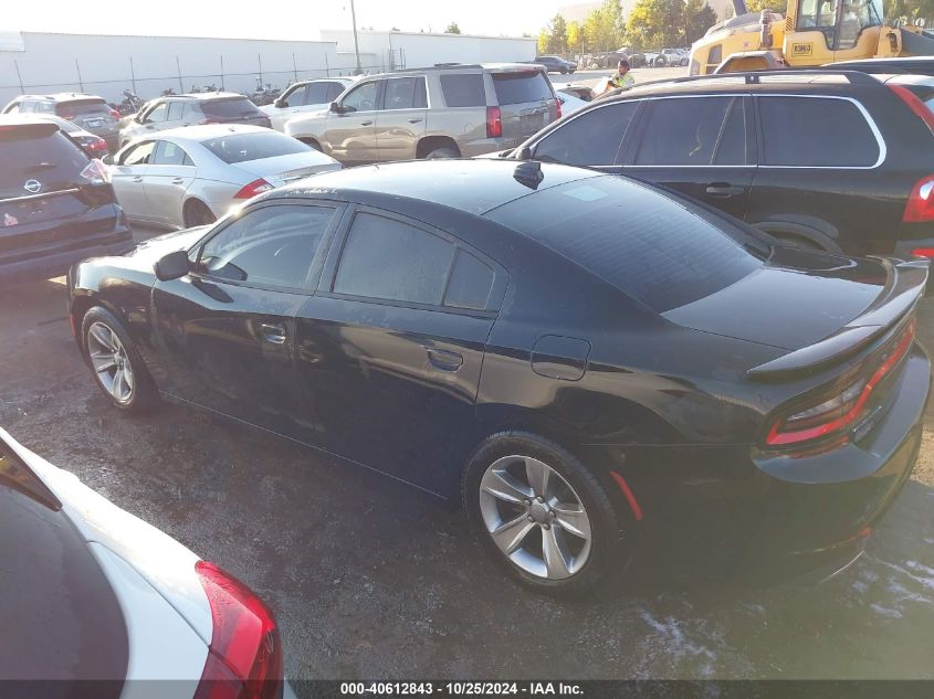 2016 Dodge Charger Sxt VIN: 2C3CDXHG3GH179186 Lot: 40612843