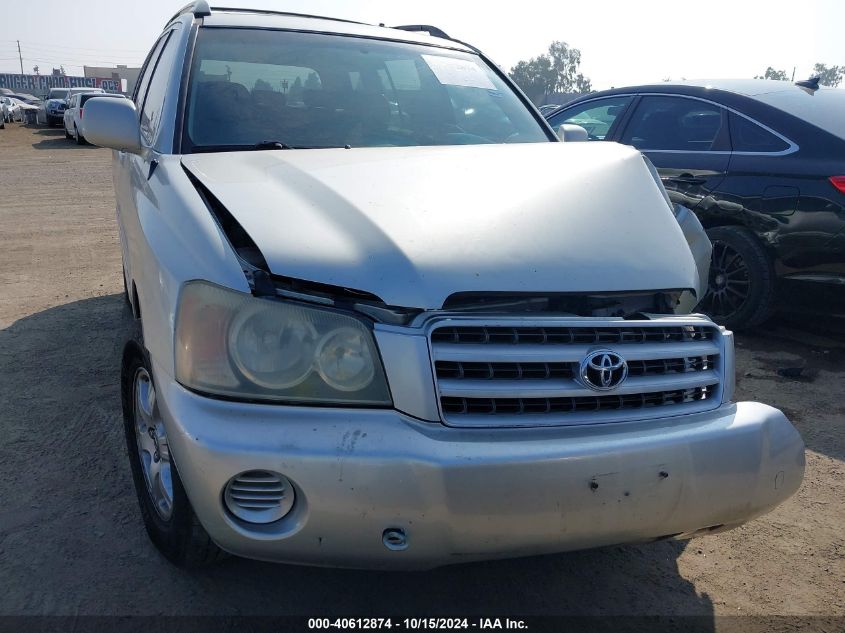 2003 Toyota Highlander V6 VIN: JTEHF21A430124731 Lot: 40612874