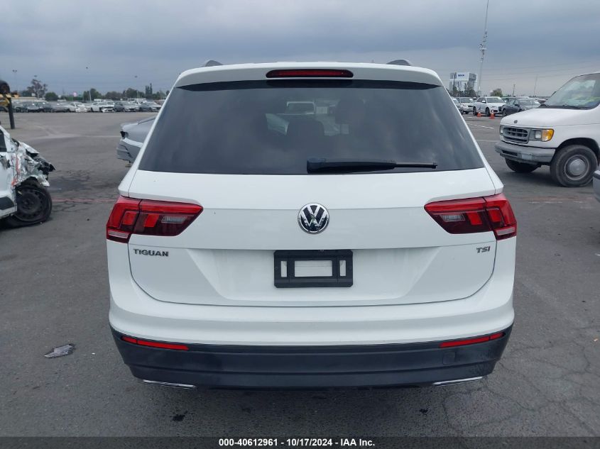 2018 Volkswagen Tiguan 2.0T S VIN: 3VV1B7AX7JM088080 Lot: 40612961