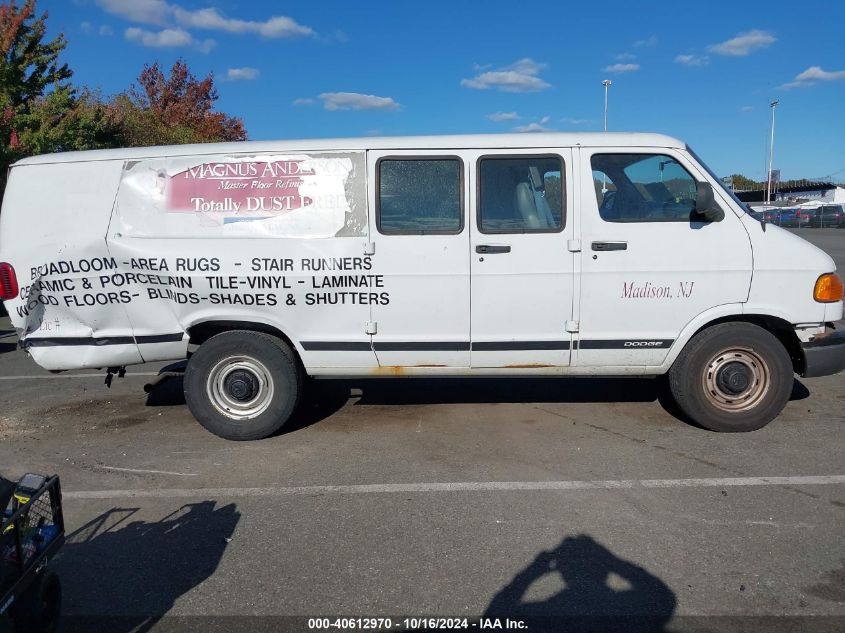 1998 Dodge Ram Van 2500 Commercial/Commercial Maxi/Conversion VIN: 2B7JB21Z5WK131066 Lot: 40612970