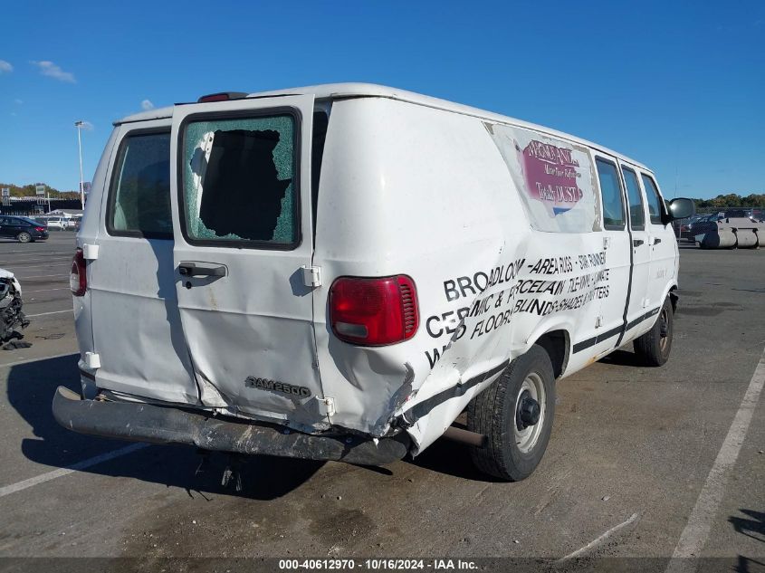 1998 Dodge Ram Van 2500 Commercial/Commercial Maxi/Conversion VIN: 2B7JB21Z5WK131066 Lot: 40612970