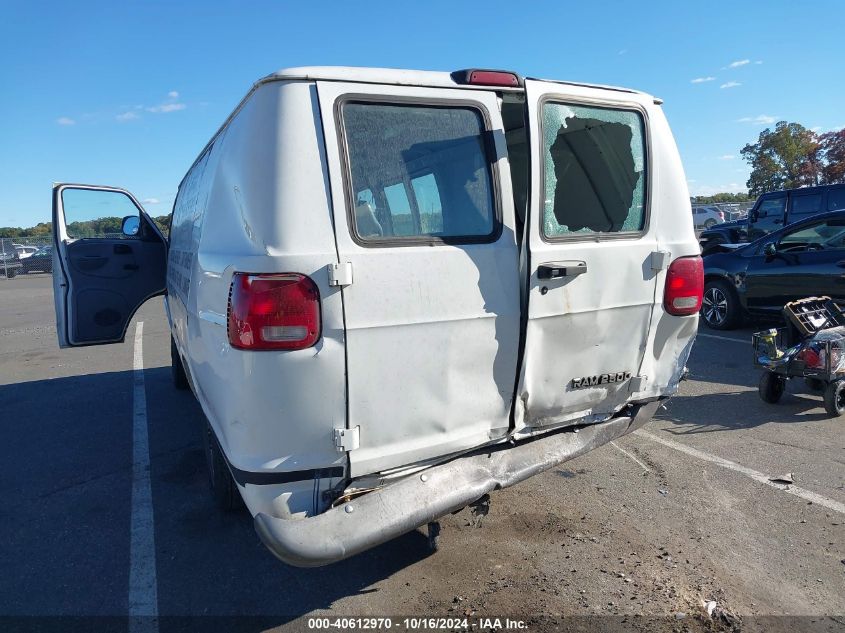 1998 Dodge Ram Van 2500 Commercial/Commercial Maxi/Conversion VIN: 2B7JB21Z5WK131066 Lot: 40612970