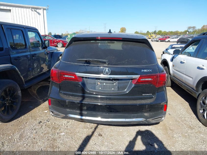 2017 Acura Mdx Technology VIN: 5FRYD4H58HB008843 Lot: 40612980