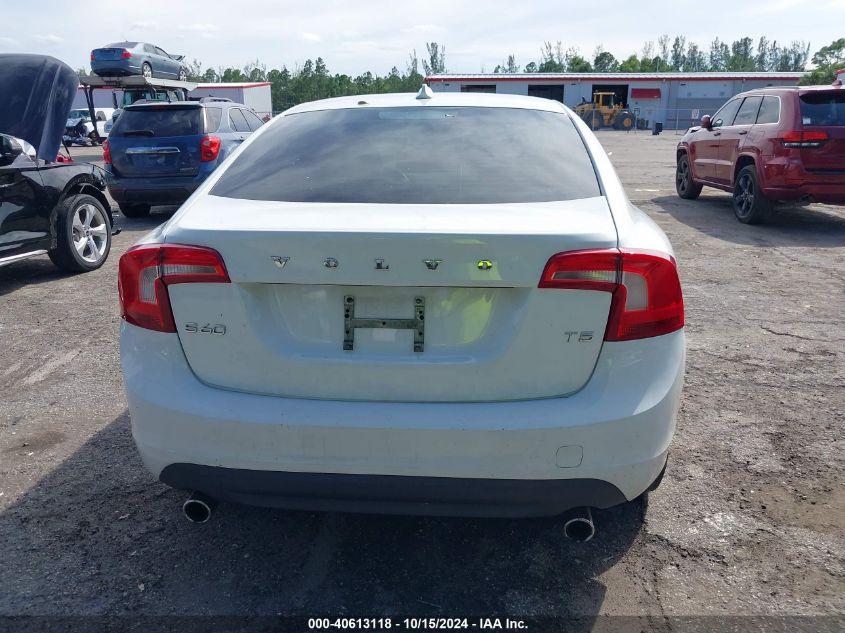 2013 Volvo S60 T5 VIN: YV1612FS2D2208459 Lot: 40613118