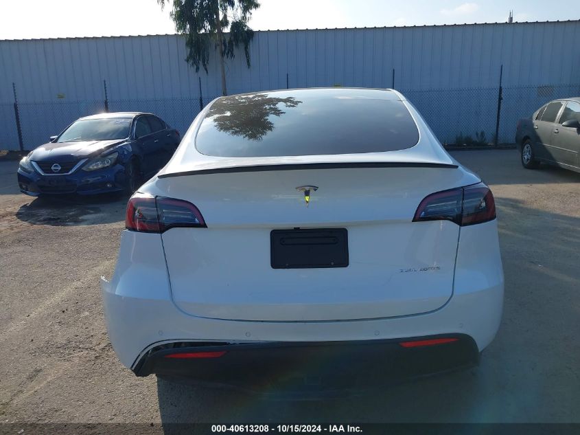 2021 Tesla Model Y Long Range Dual Motor All-Wheel Drive VIN: 5YJYGAEE4MF213260 Lot: 40613208