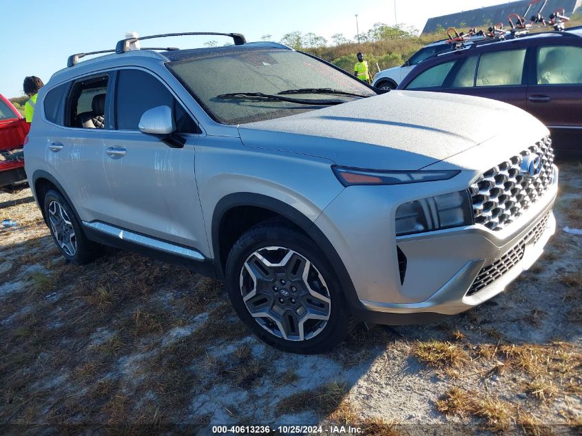 2022 Hyundai Santa Fe Hybrid Sel Premium VIN: KM8S3DA15NU044215 Lot: 40613236