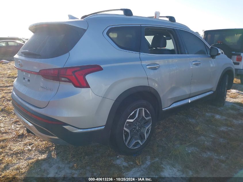 2022 Hyundai Santa Fe Hybrid Sel Premium VIN: KM8S3DA15NU044215 Lot: 40613236