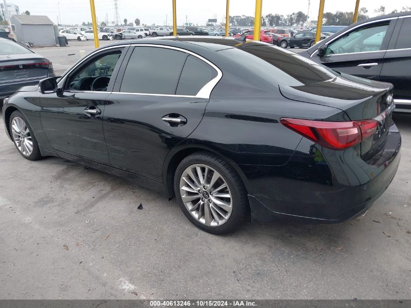 2021 Infiniti Q50 Luxe VIN: JN1EV7BP6MM704005 Lot: 40613246