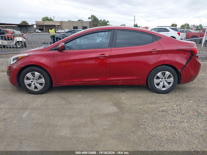 2016 Hyundai Elantra Se VIN: 5NPDH4AE3GH714519 Lot: 40613408