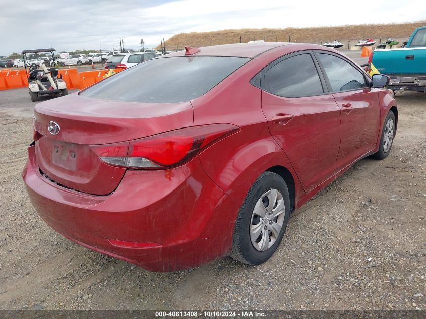 2016 Hyundai Elantra Se VIN: 5NPDH4AE3GH714519 Lot: 40613408