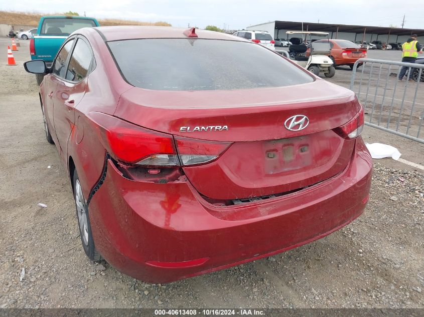 2016 Hyundai Elantra Se VIN: 5NPDH4AE3GH714519 Lot: 40613408