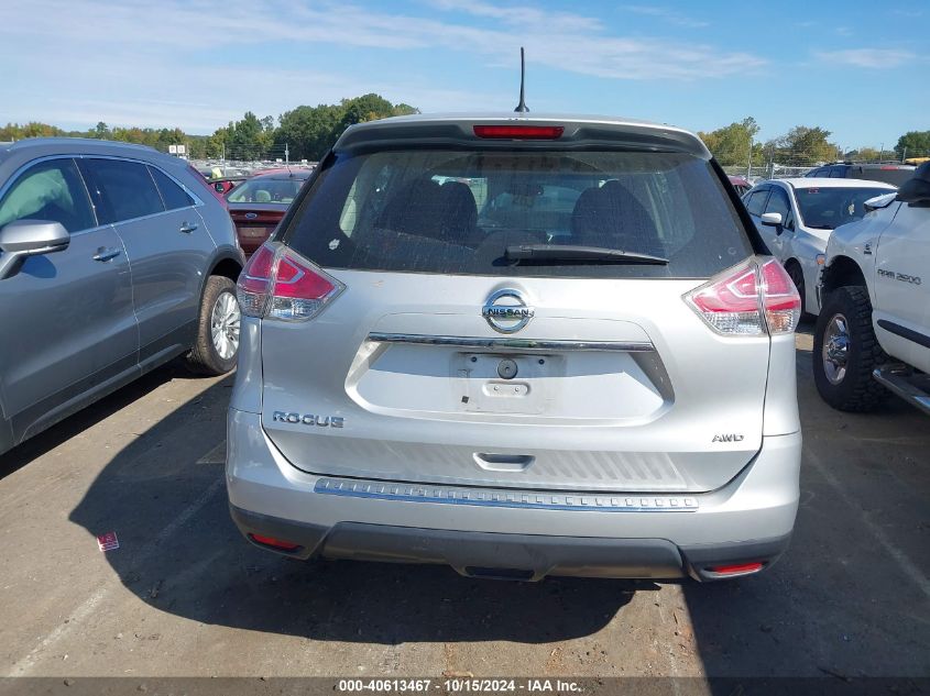 2016 Nissan Rogue S VIN: KNMAT2MV3GP611798 Lot: 40613467