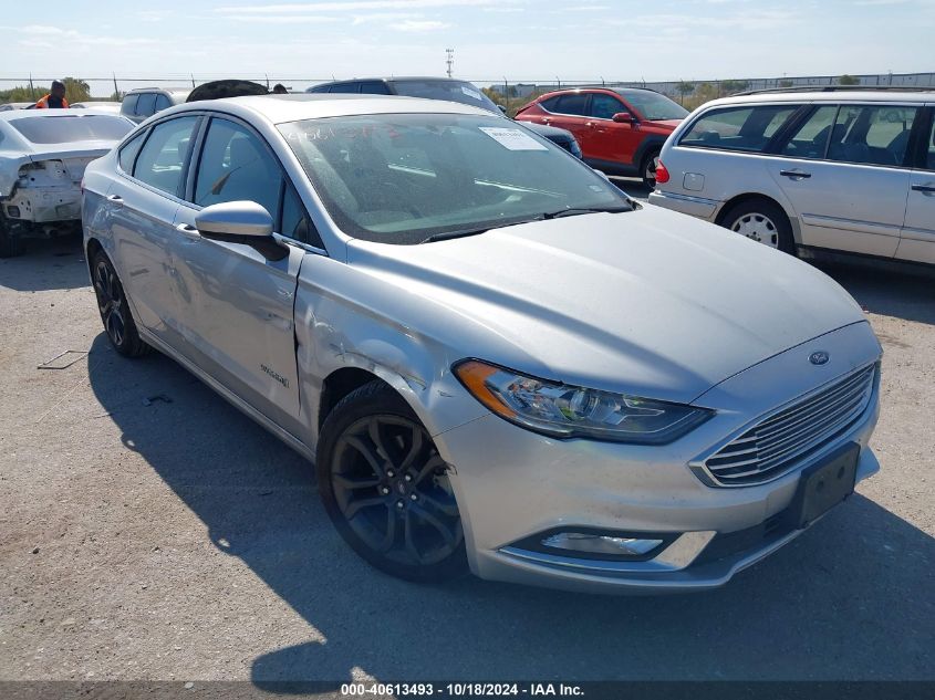 VIN 3FA6P0LU6JR207309 2018 Ford Fusion, Hybrid SE no.1