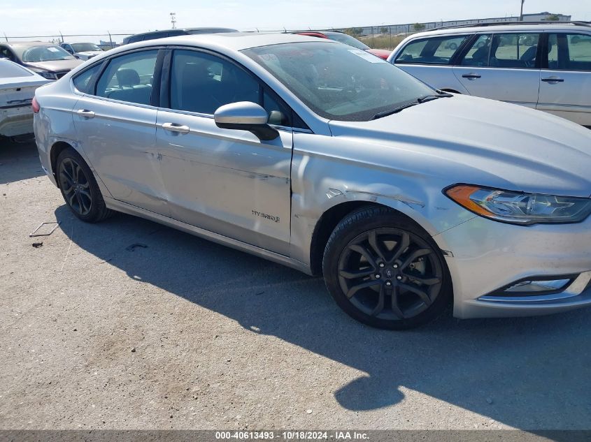 VIN 3FA6P0LU6JR207309 2018 Ford Fusion, Hybrid SE no.6