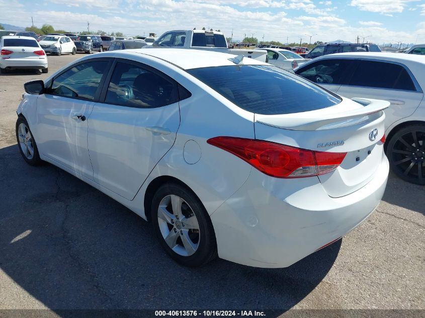 2013 Hyundai Elantra Gls VIN: 5NPDH4AE3DH363137 Lot: 40613576