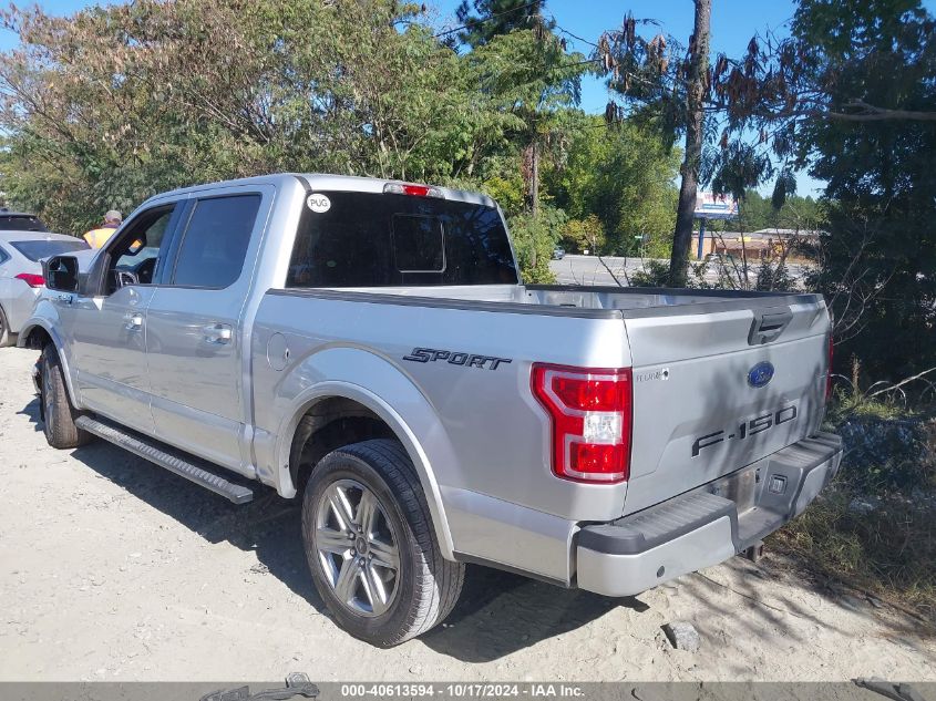 2019 Ford F150 Supercrew VIN: 1FTEW1C53KFD16204 Lot: 40613594