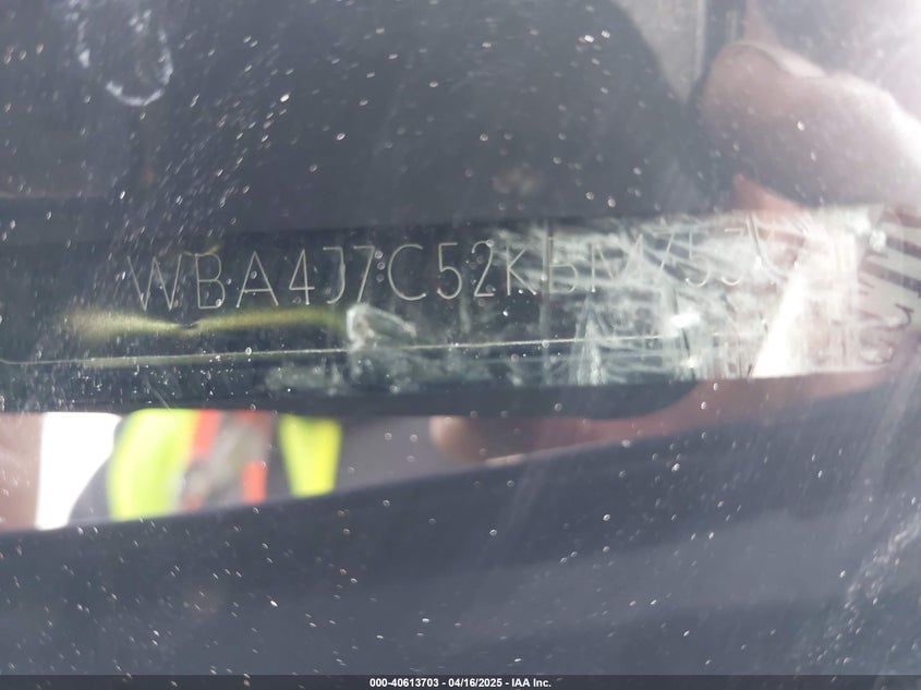 2019 BMW 440I Gran Coupe xDrive VIN: WBA4J7C52KBM75345 Lot: 40613703